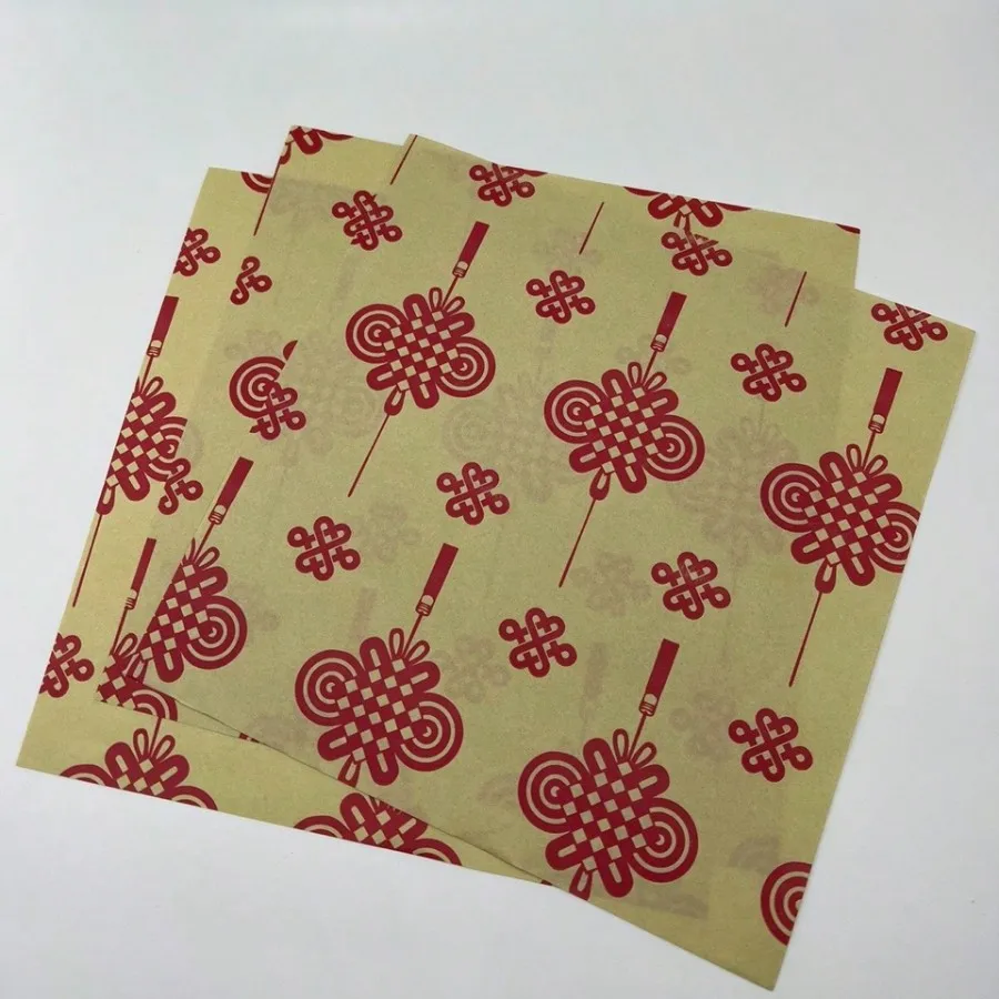 100pcs Printed Parchment Paper(18X18cm), Oil-Proof And Non-Stick, Ideal For Cooking And Baking Air Fryer Kitchen