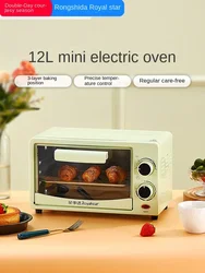 Royalstar-mini horno eléctrico automático para el hogar, pequeño horno multifuncional de 12 litros, gran capacidad