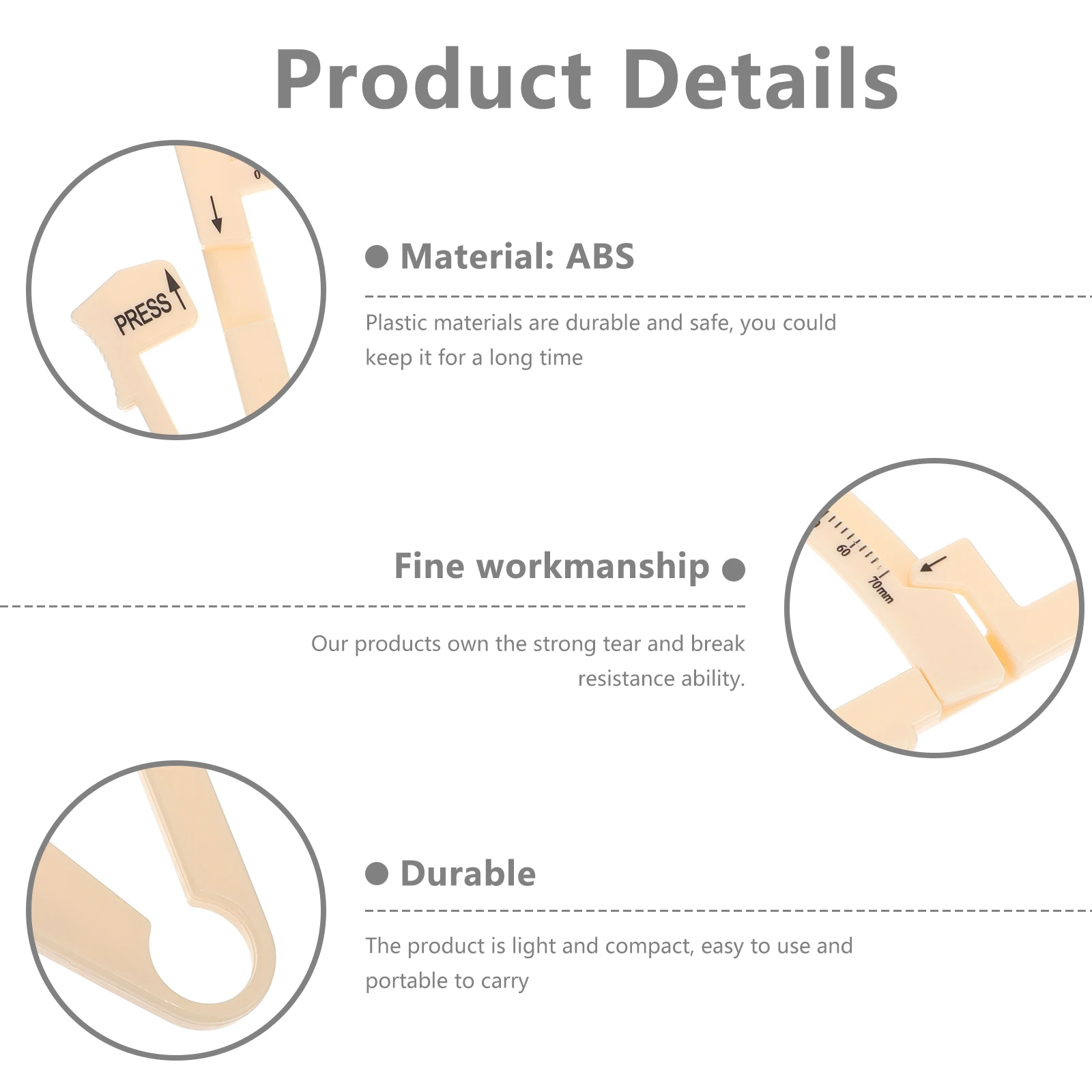 

2pcs Caliper Skinfold Measurer For Men Women Percentage Tester Handheld Measuring Tool With Measurement Tape