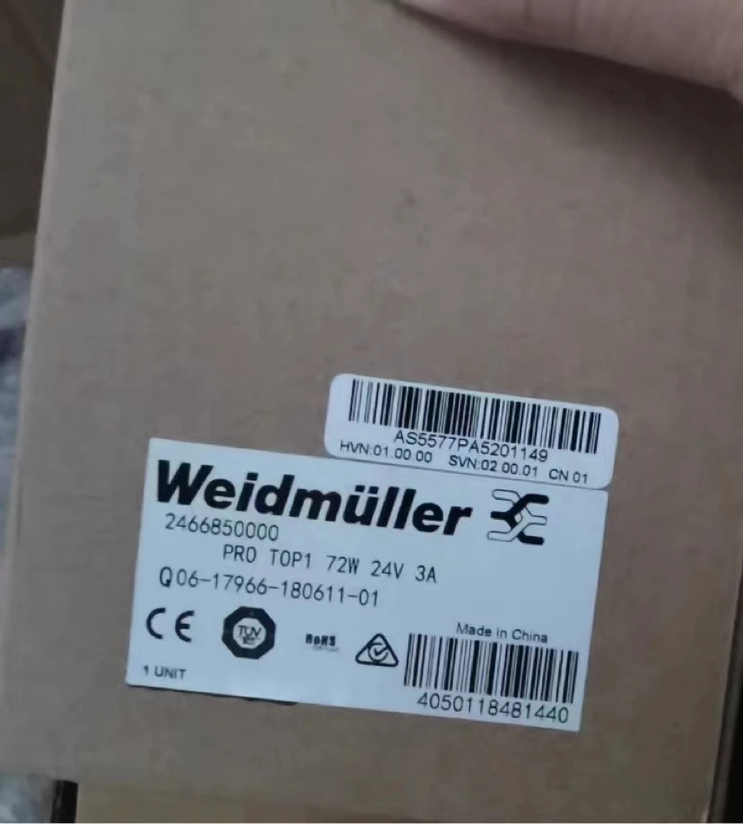 Weidmuller2466850000, Veidemyuller PROTOP172W, 24V And 3TOP Series Power Supply.