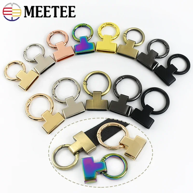 

5/10Pcs 20/25mm Metal Keychain End Clip Buckle O Ring Spring Hooks Bag Webbing Handbag Strap Clasp Belt DIY Hardware Accessories