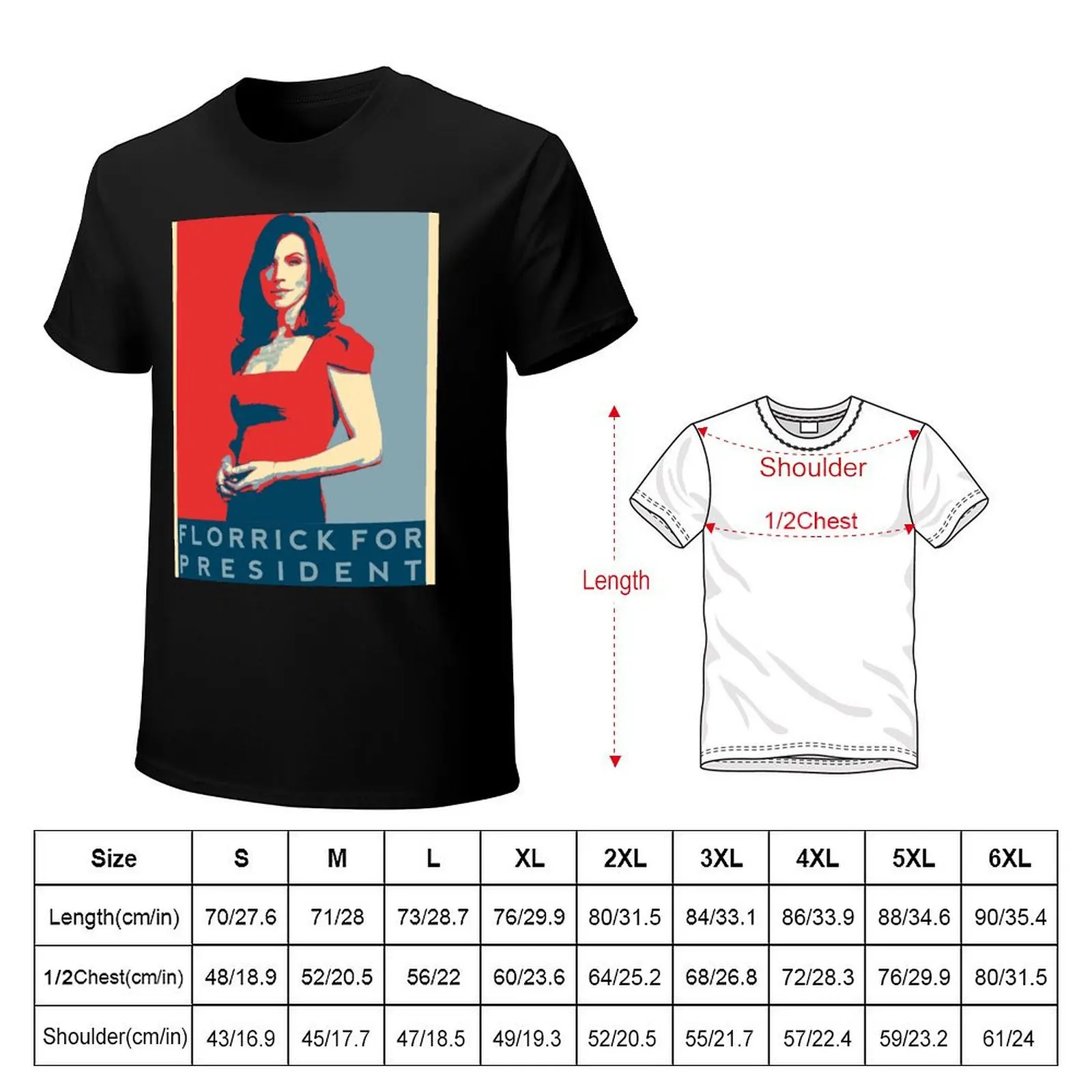 The Good Wife's 'Florrick for President' T-Shirt Functional Casual Short Sleeve Tee