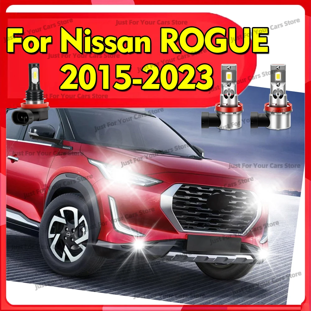 

2/6x LED Headlights 6000K Fog Lamp 12V For Nissan ROGUE 2015 2016 2017 2018 2019 2020 2021 2022 2023 High Low Beam 30000LM Bulbs