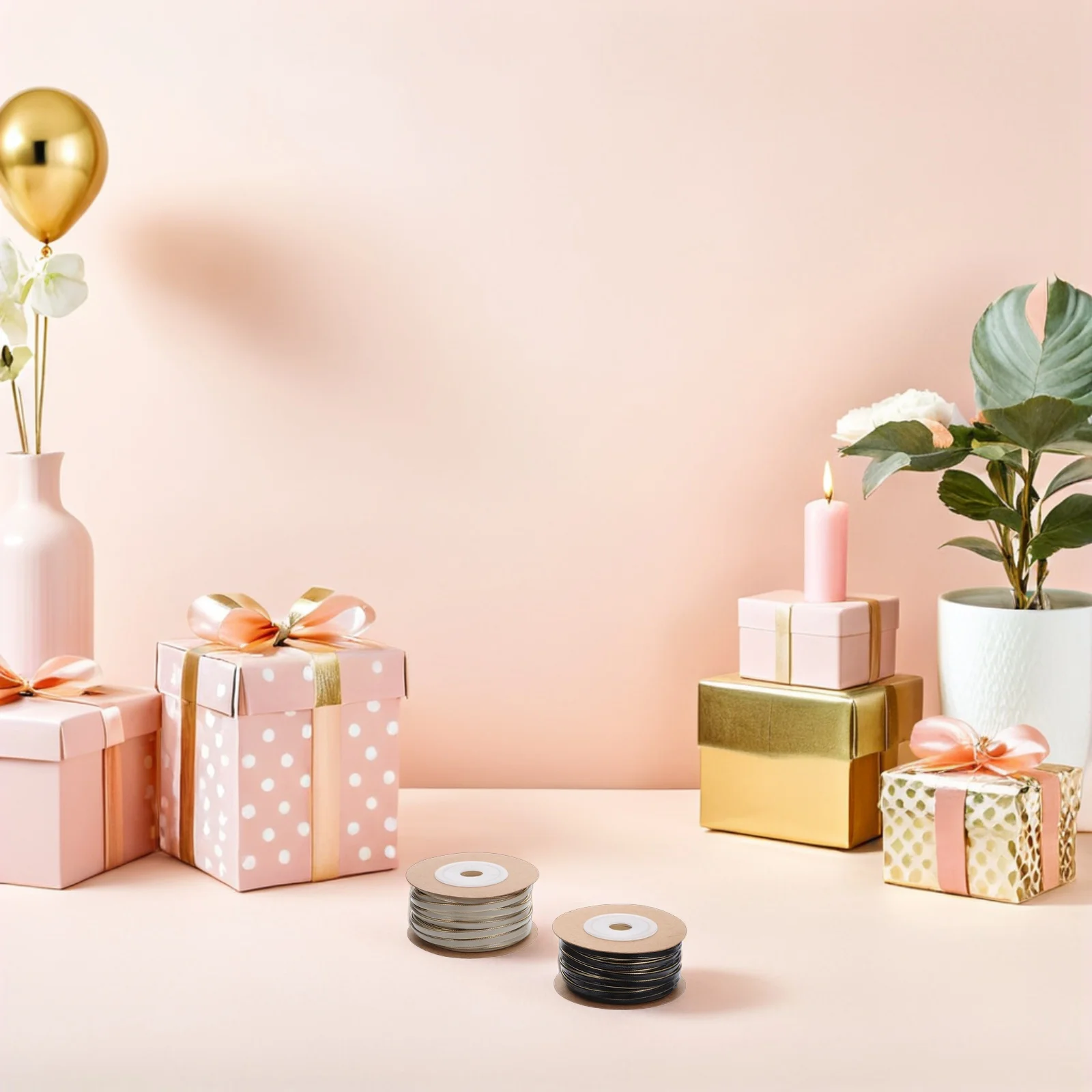 

2 Roll 10M Pu Faux Colorblock Cord Durable Handwoven Ribbon For Present Wrapping Diy Crafts Hair Accessories Home Decor