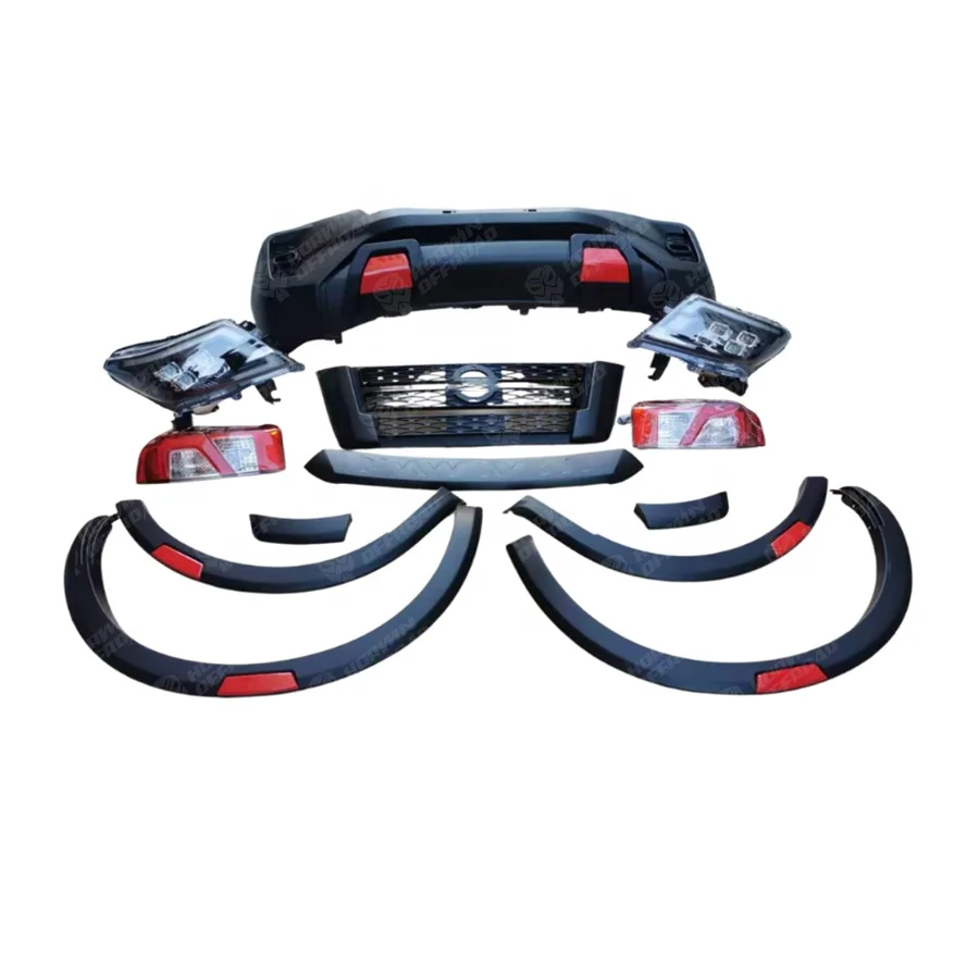 

New Car Exterior Accessories Modified Front Facelift Body Kit Front Bumper Kit For Navara NP300 2016 To 2021 NEW
