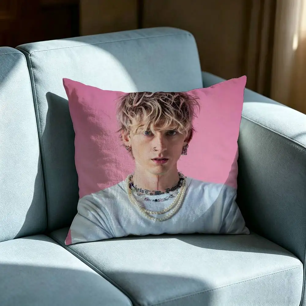 MGK Machine Gun K-Kelly Pillow cover Soft Microfiber Pillowcase Home Sofa Decor Surprise Decorative printed.