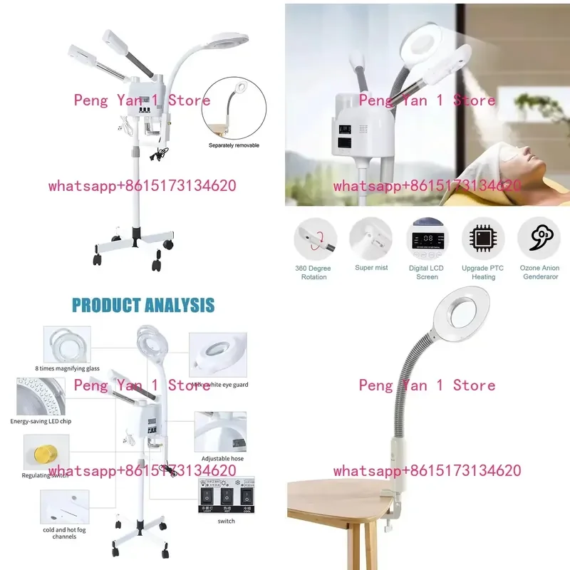 1PCS Experience professional skincare at home with this versatile facial steamer. Featuring advanced hot and cold steam