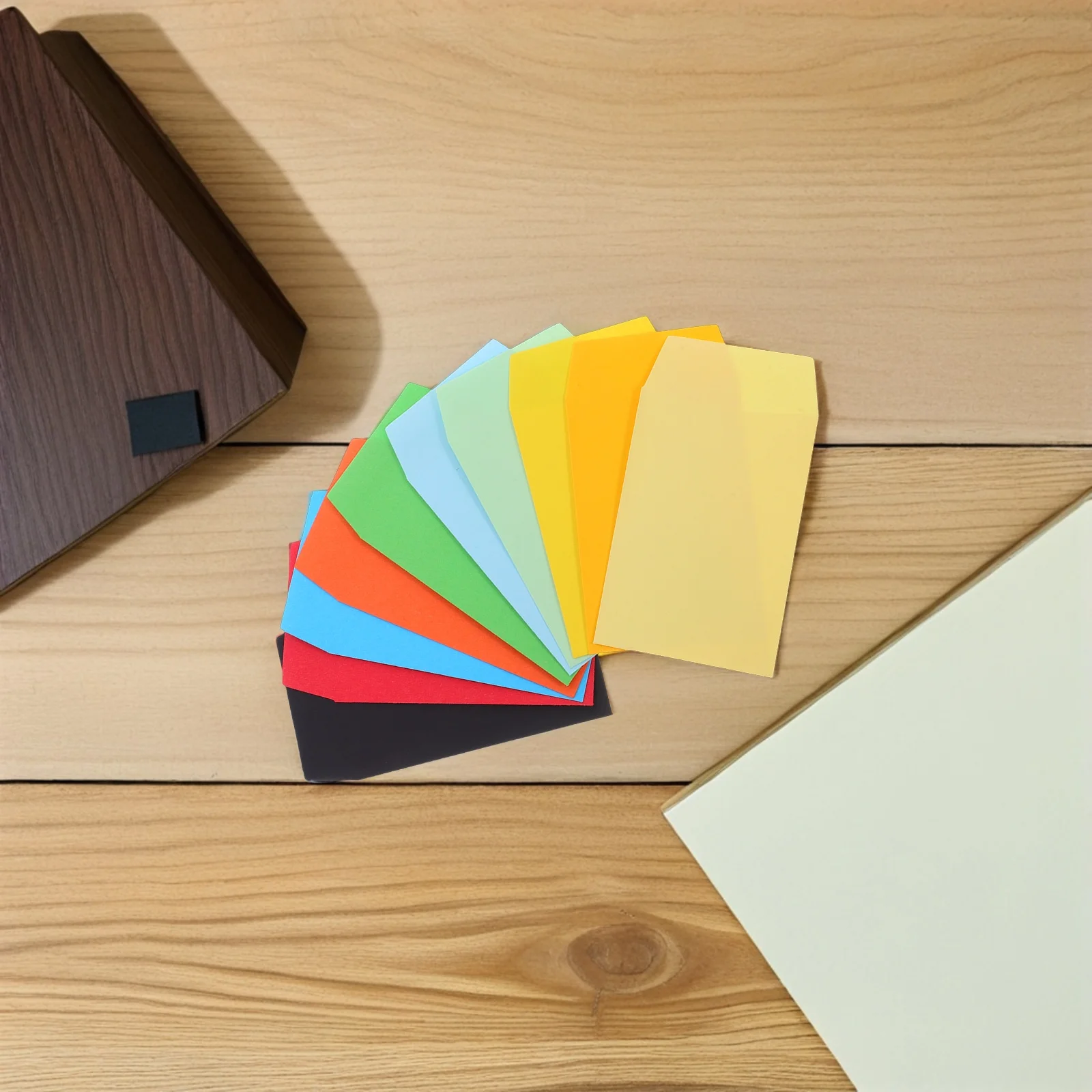 

50 Pcs Colored Small Envelopes 9x6cm Blank Paper Coin Storage Cash Gift Cards Packing Envelopes for Invitations Wedding