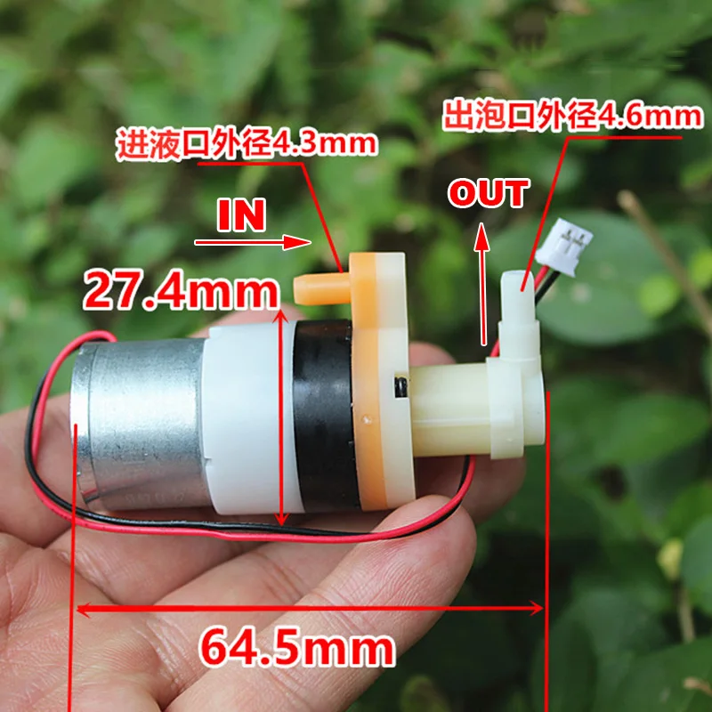 DC 3V 3.7V Small Mini 310 Soap Pump Foam Pump Self-priming Liquid Pump DIY Hand Washer Spraying Machine Automatic Soap Dispenser