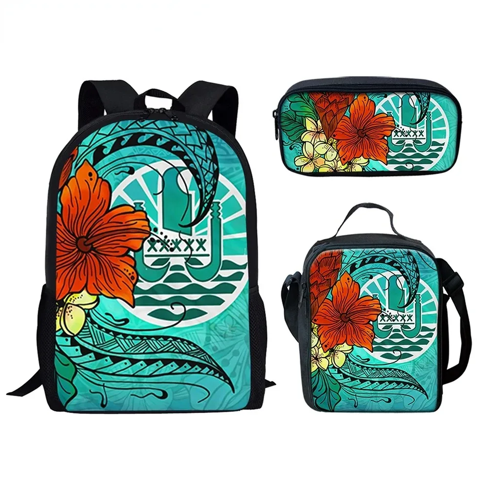 

3D Polynesian Hibiscus Printing Backpack, Student School Backpacks, Laptop Backpack, Lunch Bag, Pencil Case, Popular, Tahiti,