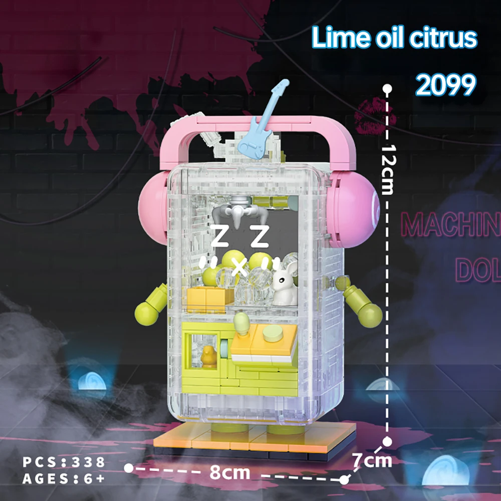 ToylinX 342 قطعة القلقاس هريس Bingbing ملاهي مخلب آلة الطوب الصغير اللبنات مجموعة مع اكسسوارات للبالغين المراهقين #4