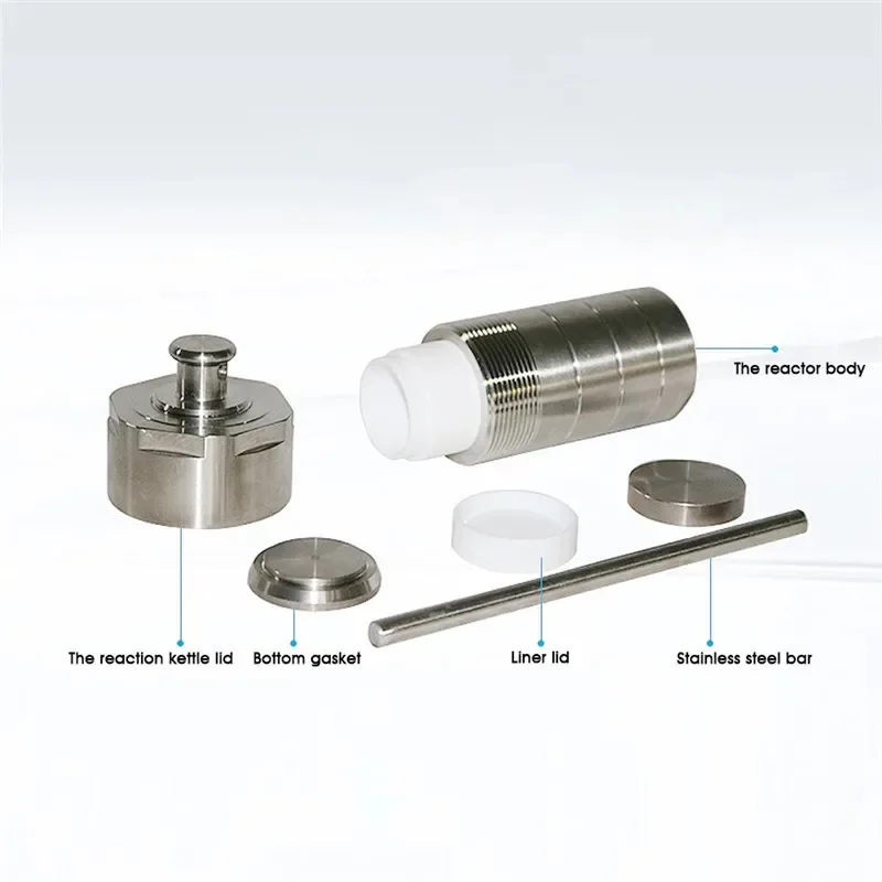 200ml 高圧水熱ケトル、リアクター、PTFE ライニング、ステンレス鋼タンクチャンバー、水熱合成