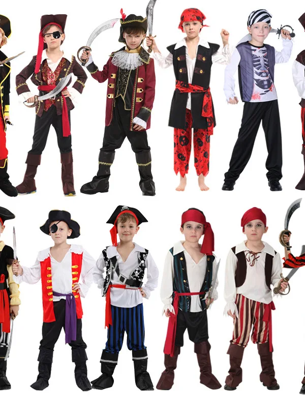 

Halloween Children's Pirate Stage Dance Costume Traditional Ethnic Women's Clothing Fashionable Spring Season Outfit