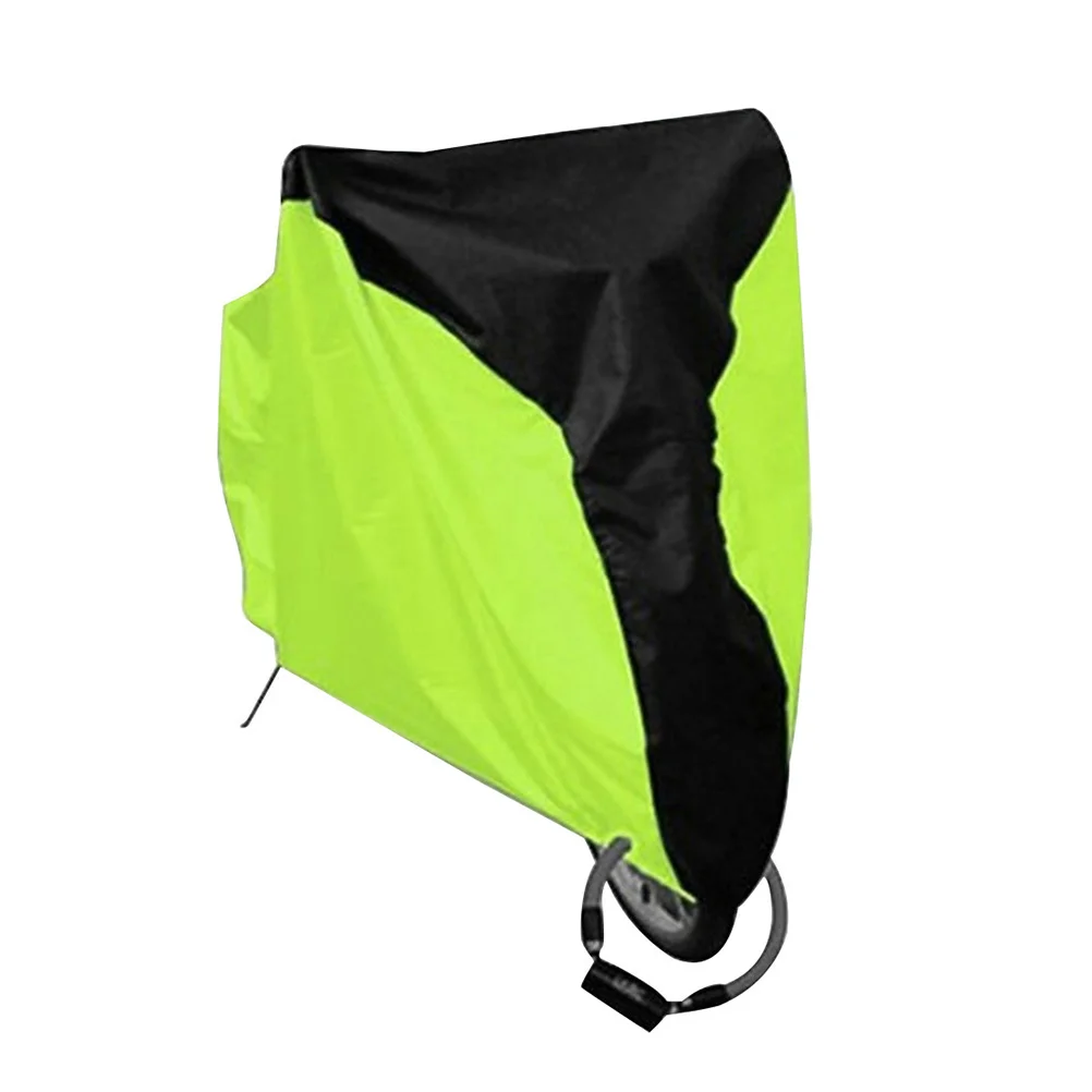

Bike Cover Waterproof Size S Black with Green Highlight Outdoor Dust Uv Proof for Mountain Road Bicycle Protection Heavy Duty
