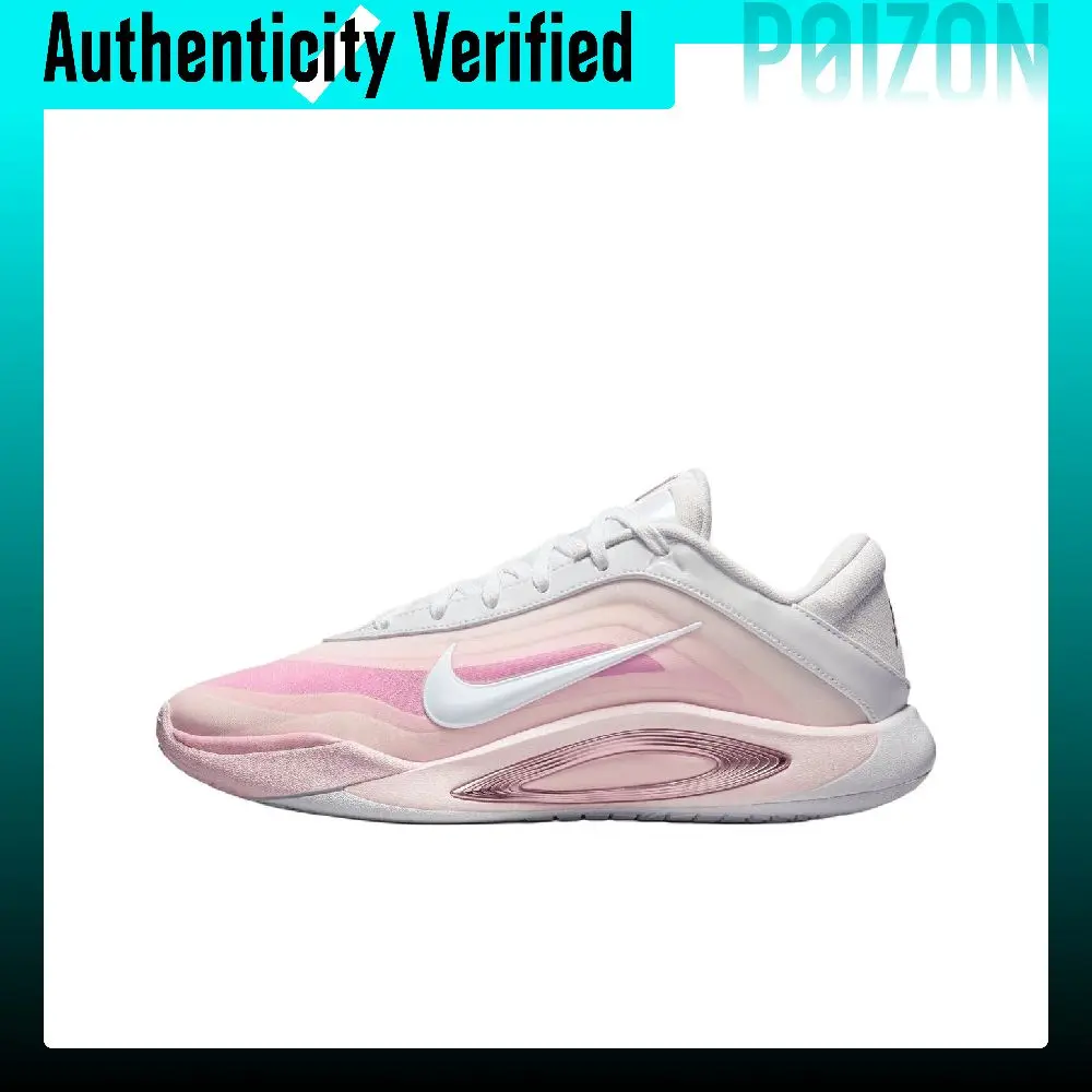 Nike A'One Breathable Grip Basketball Shoes Unisex Pink White FZ8606-101