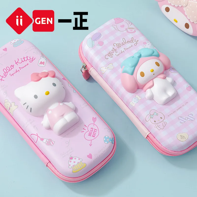3d Decompression Sanrio Kuromi Series Pencil Case Cute Large Capacity Storage Layer Multifuntion Stress Reliving For Kid Gift