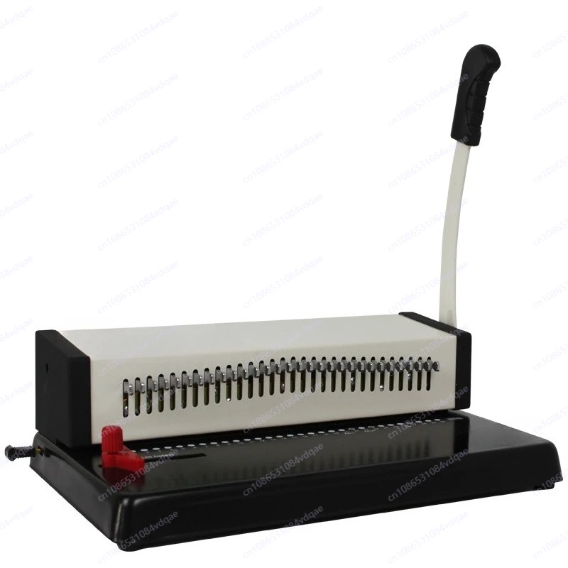 30-Hole all-steel punching machine, full suction knife loose-leaf binding clip, adjustable hole number puncher