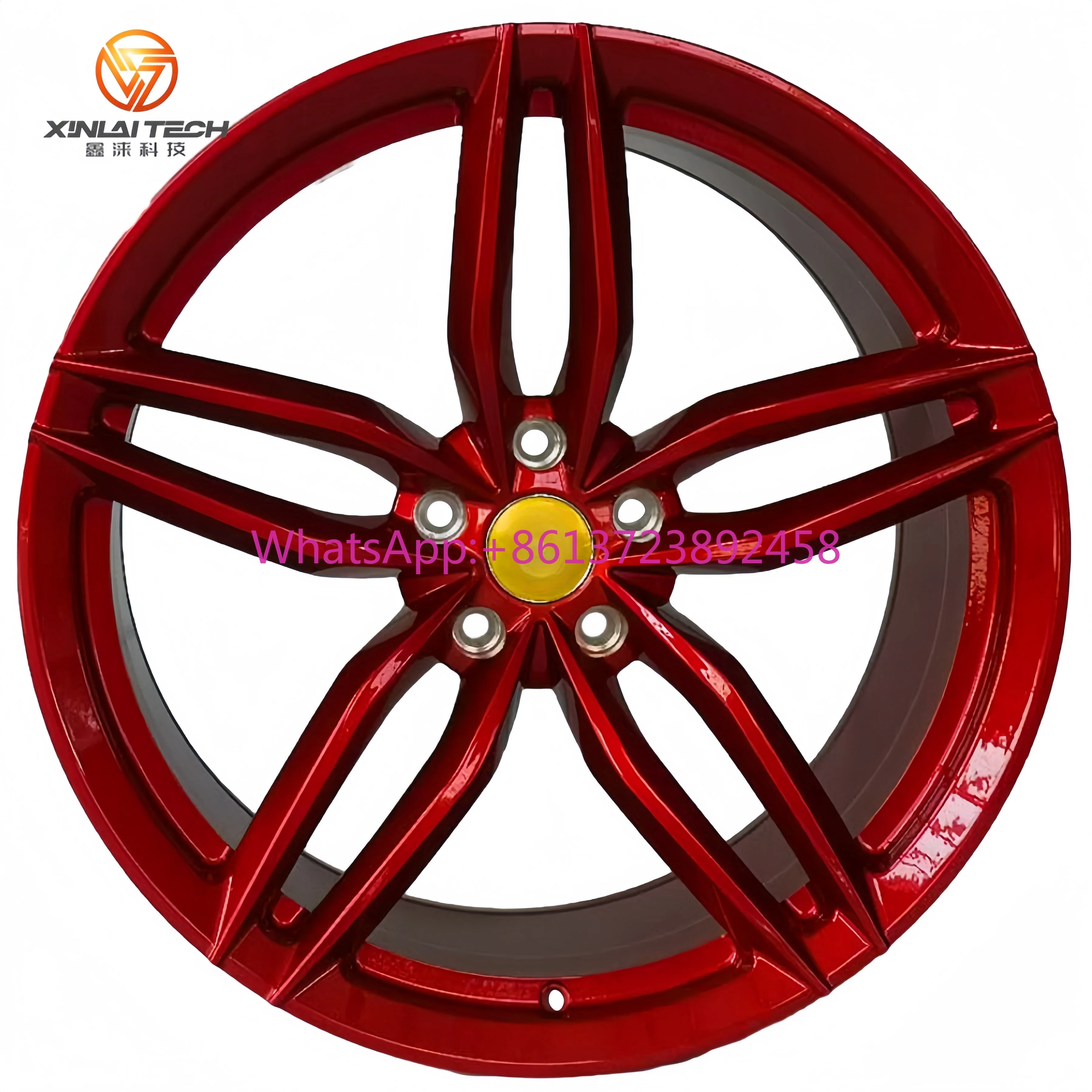 

XINLAI Custom FiveSpoke 17 18 19 20 21 22InchPCD 5x112/120/130 Monoblock Forged Wheels for Racing Car Wheels