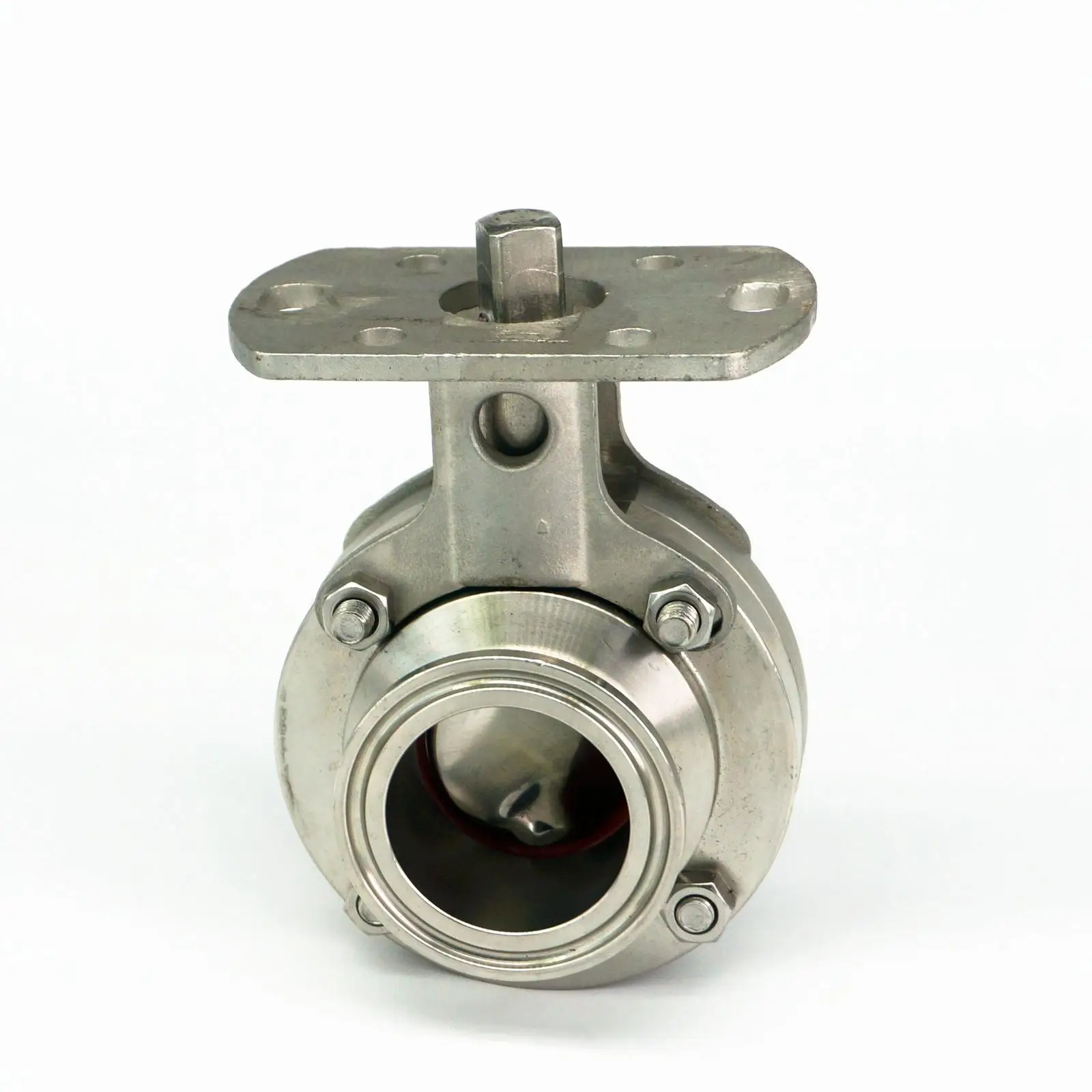 

Fit Tube O.D 19/25/32/38/45/51mm Tri Clamp 1.5" 2" 304 Stainless Steel Sanitary Ferrule Butterfly Valve No Actuator