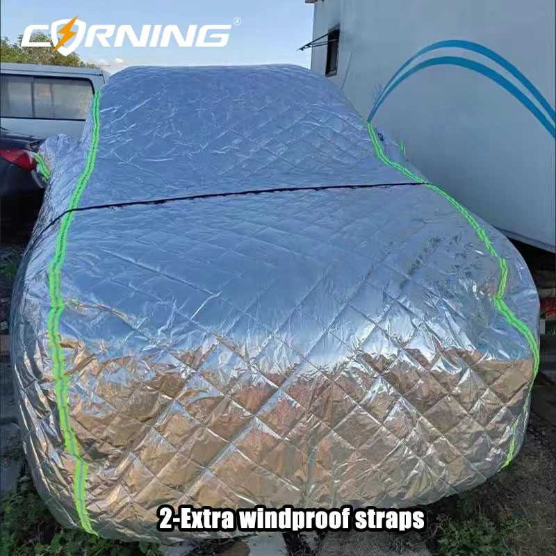 Car Cover Thick Universal Covers Outdoor Waterproof Winter Cars Exterior Awning Sun Protection Snow Hail Dust Proof Accessories