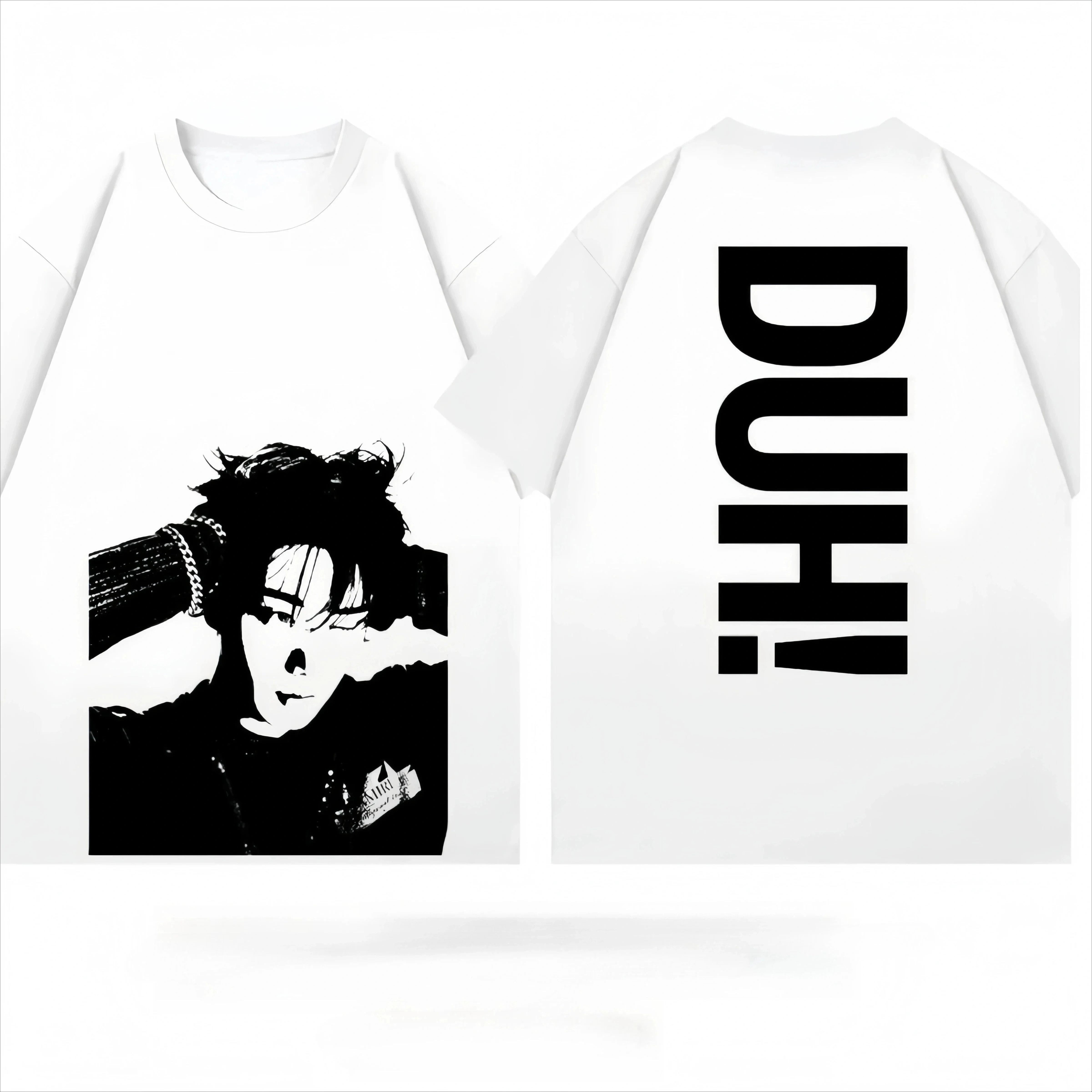 P1Harmony DUH! 8th Mini Album Stage Oversized Graphic Tee Unisex Casual Short Sleeve Fan Souvenir For P1ece Fans Streetwear Tops