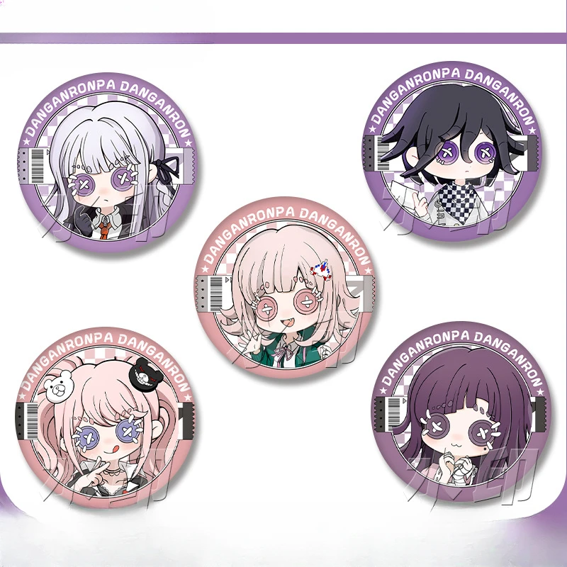 Animation Derivatives Exquisite Laser Badge Brooch Naegi Makoto Kirigiri Kyoko Maizono Sayaka Mondo Owada Gift for Best Friend