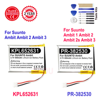 Brand-New battery PR-382530 500mAh KPL652631 Battery For SUUNTO Ambit 1 2 2s 3 HR Peak Ambit2 Ambit3 Sport Watch Batterie