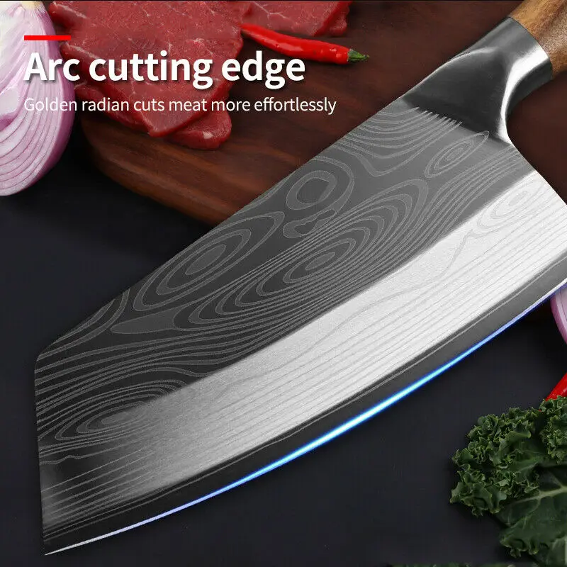 Japanese Damascus Chef Knife For Kitchen Cleaver Chopping Meat Stainless Steel Handmade Forged Kitchen Knives Cooking Tools