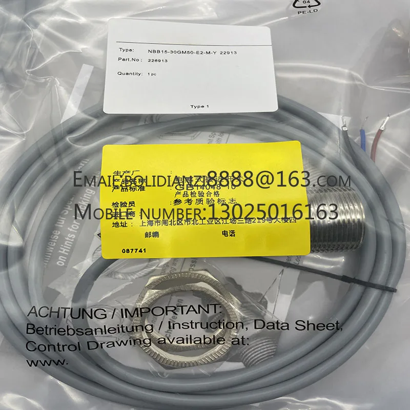 

The brand-new original sensor NBB15-30GM50-E2-M-Y22913 One year warranty in stock