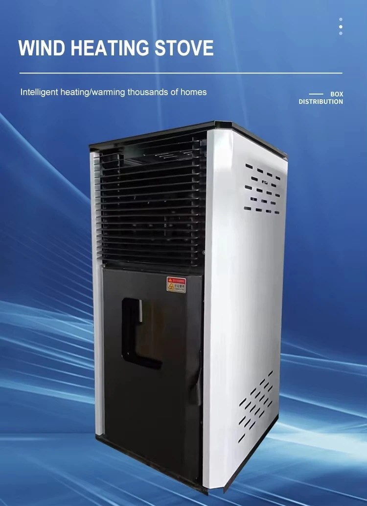 Estufa de pellets de leña de 200 V para uso doméstico con horno y radiador de calentador: chimenea eficiente de leña para calefacción doméstica