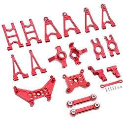 MJX Hyper Go 14303 14302 14301 Metal Steering Cup/Shock Tower Brackets/Front Rear Upper Low Swing Arm For 1/14 RC Upgrade Parts