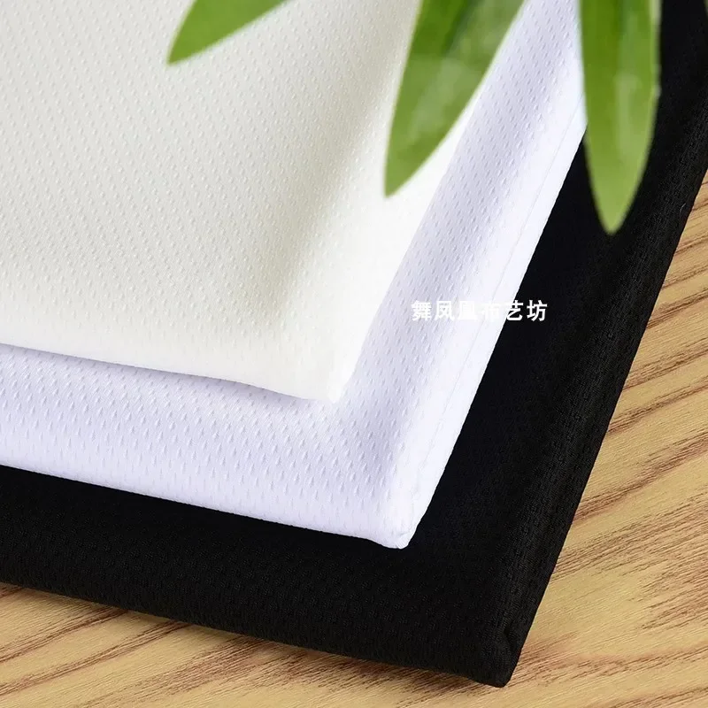 

Ice Silk Fabric Summer High Elastic Breathable Soft T-shirt Sports Fabric Cloth Diy Apparel Sewing Meters Spandex Nylon Material