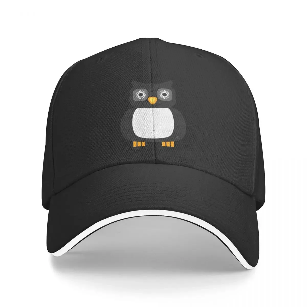 Mid Century Modern Chonk Owl Baseball Cap Rave tea Hat |-F-| Golf Hat Man Mens Tennis Women's