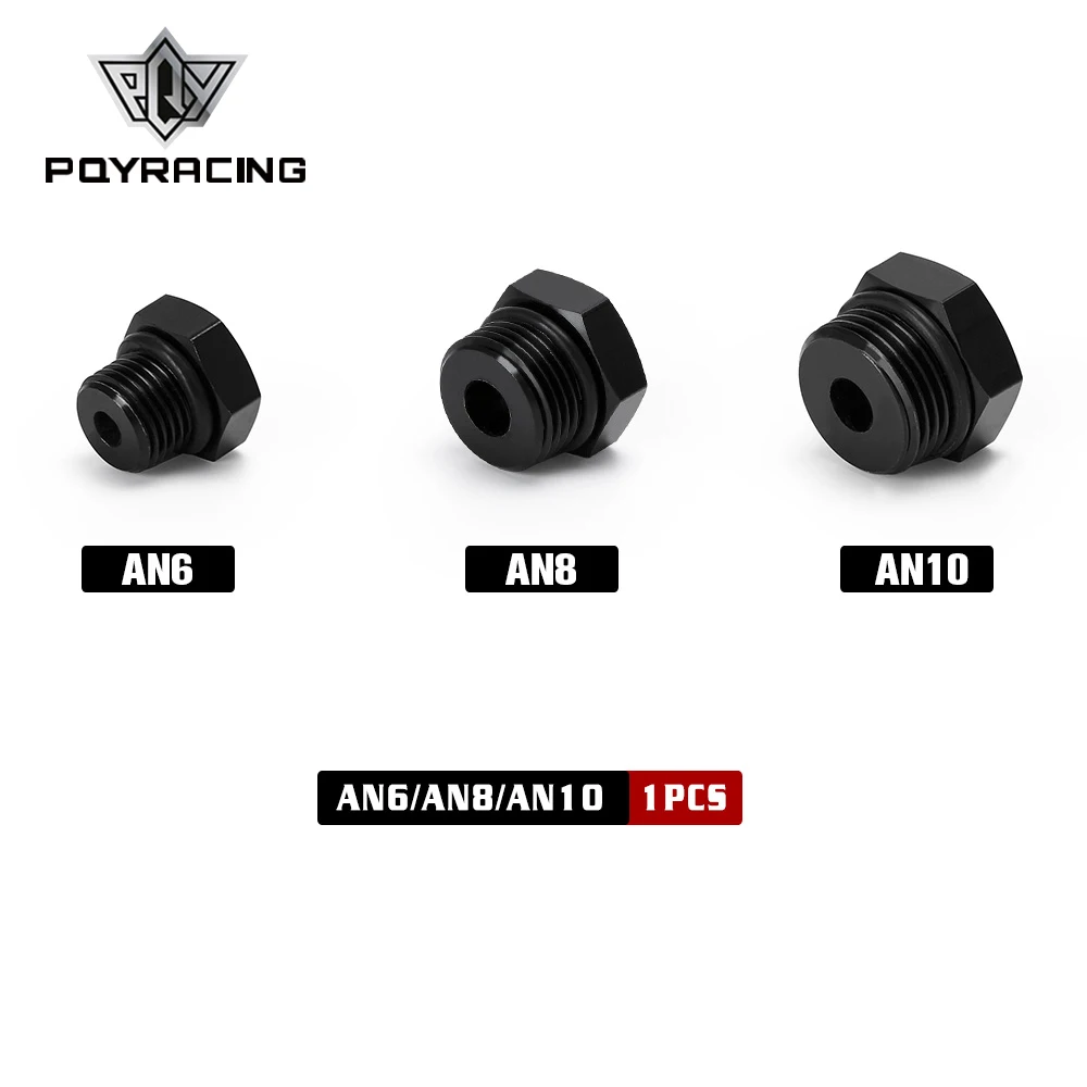 

1 Piece AN6 AN8 AN10 Male Block Off Cap Fitting Hex Head Plug With O-Ring Adapter Aluminum Alloy BL02