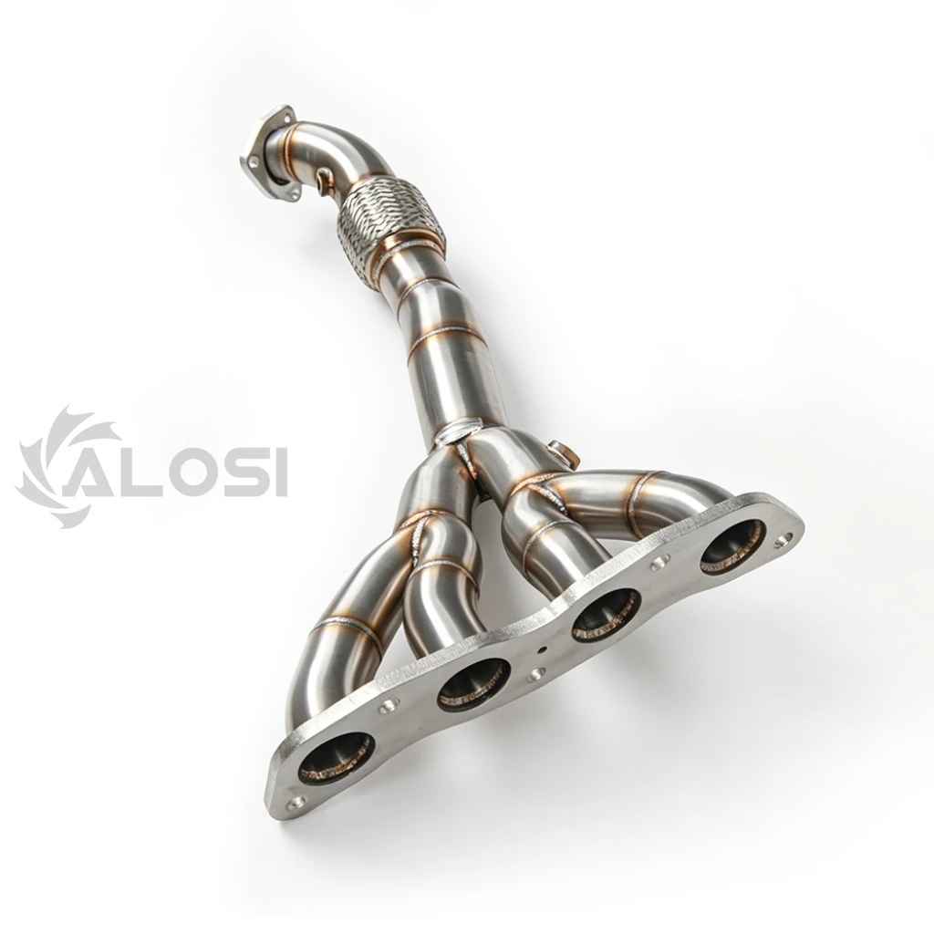 For Honda Fit 1.5 GD3 GD4 GD5 City /FIT Aria 1.5 GD6 2001-2007Racing Header Exhaust High performance 421 exhaust collector