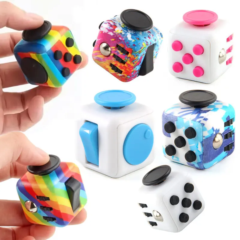 Fidget Kubus Decompressie speelgoed 3.4 cm Antistress Spelletjes Speelgoed Voor Kinderen Volwassenen Autisme ADHD Antistress Angst Stress Cu