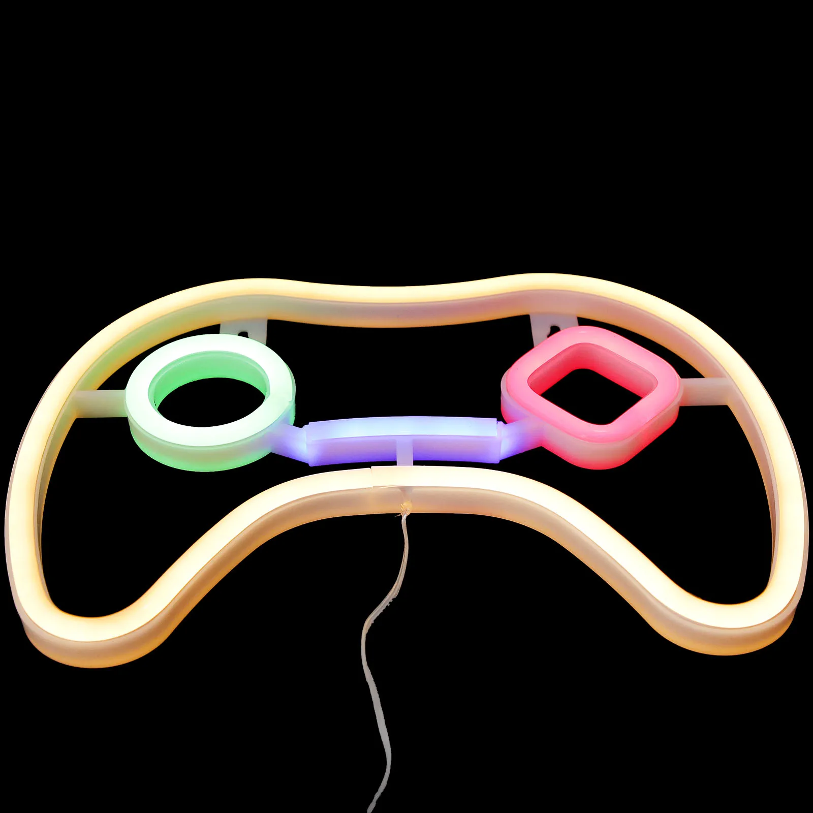 Insegna al neon gialla a forma di LED per camera da letto Luci a LED USB Lampada decorativa alimentata per parete Camera da letto Festa in casa Festiva Piccola notte