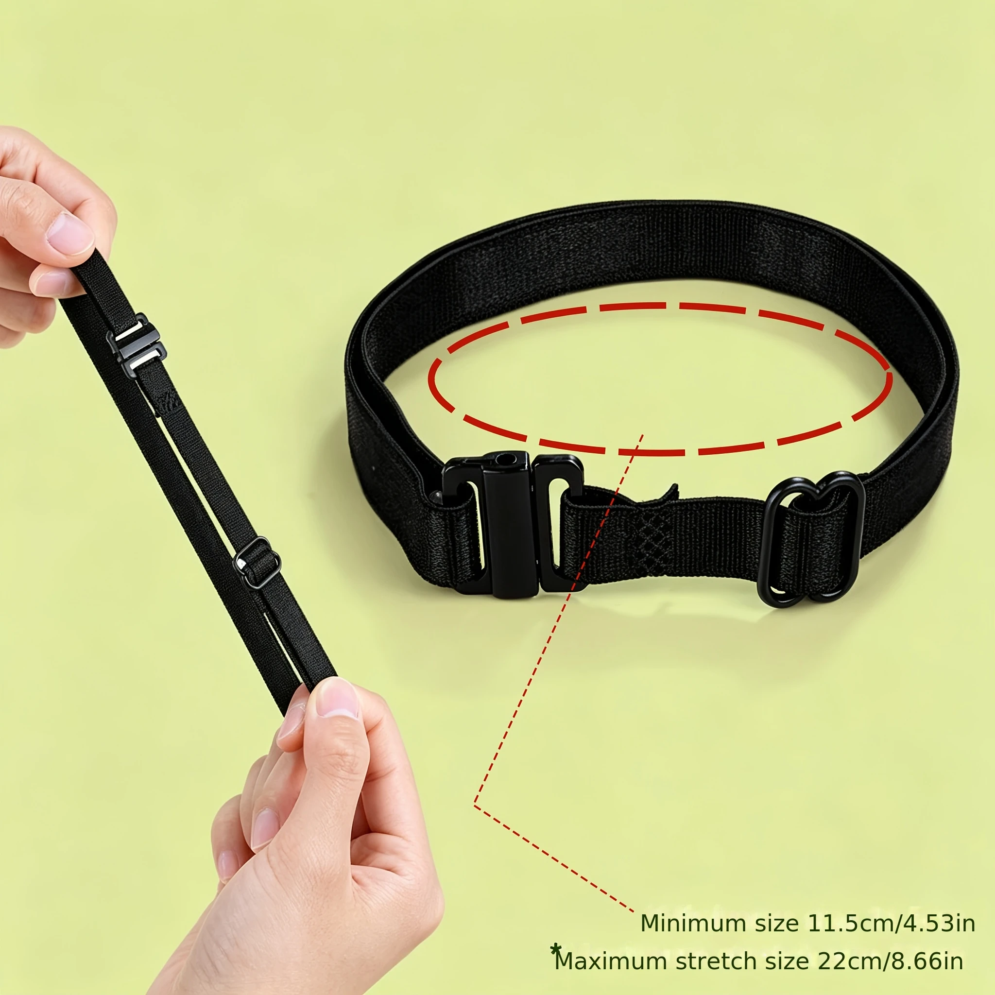 2Pcs Invisible Leg Shortening Straps,Adjustable No-Sew Hidden Non-slip Pants Edge Bands, Anti-drag Pants Hem Fixing Device
