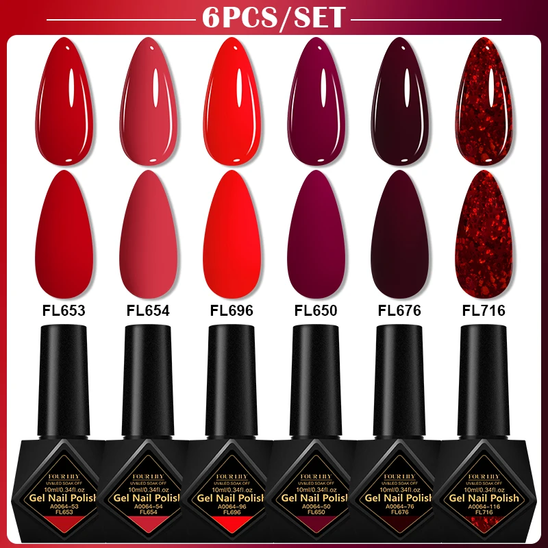 6 قطعة الألوان العصرية جيل للأظافر مجموعة تلميع نقع قبالة الأشعة فوق البنفسجية LED الورنيش DIY بها بنفسك مانيكير شبه دائم صالون جودة البولندية سريعة الجافة #2