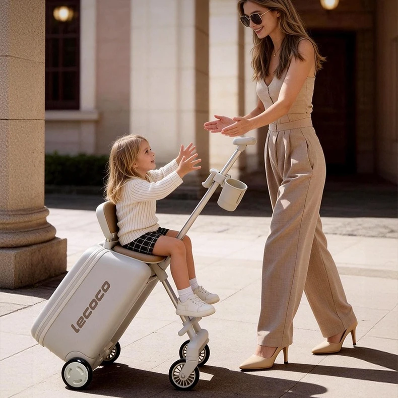 Carry on Luggage Luggage Set Suitcase Set Trolley Suitcase Trolley Case Stroller Allowed To Board Aircraft Baby Can Sit in It