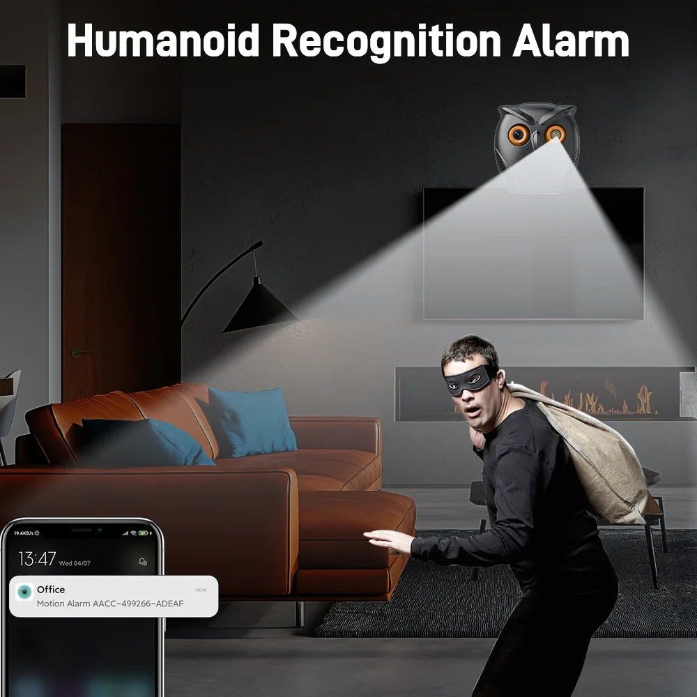 كاميرا ICSEE WiFi بدقة 3 ميجابكسل لأمن المنزل 120 °   زاوية واسعة سمّاعات بلوتوث اتجاهين الاتصال الداخلي للرؤية الليلية كاميرات مراقبة الفيديو