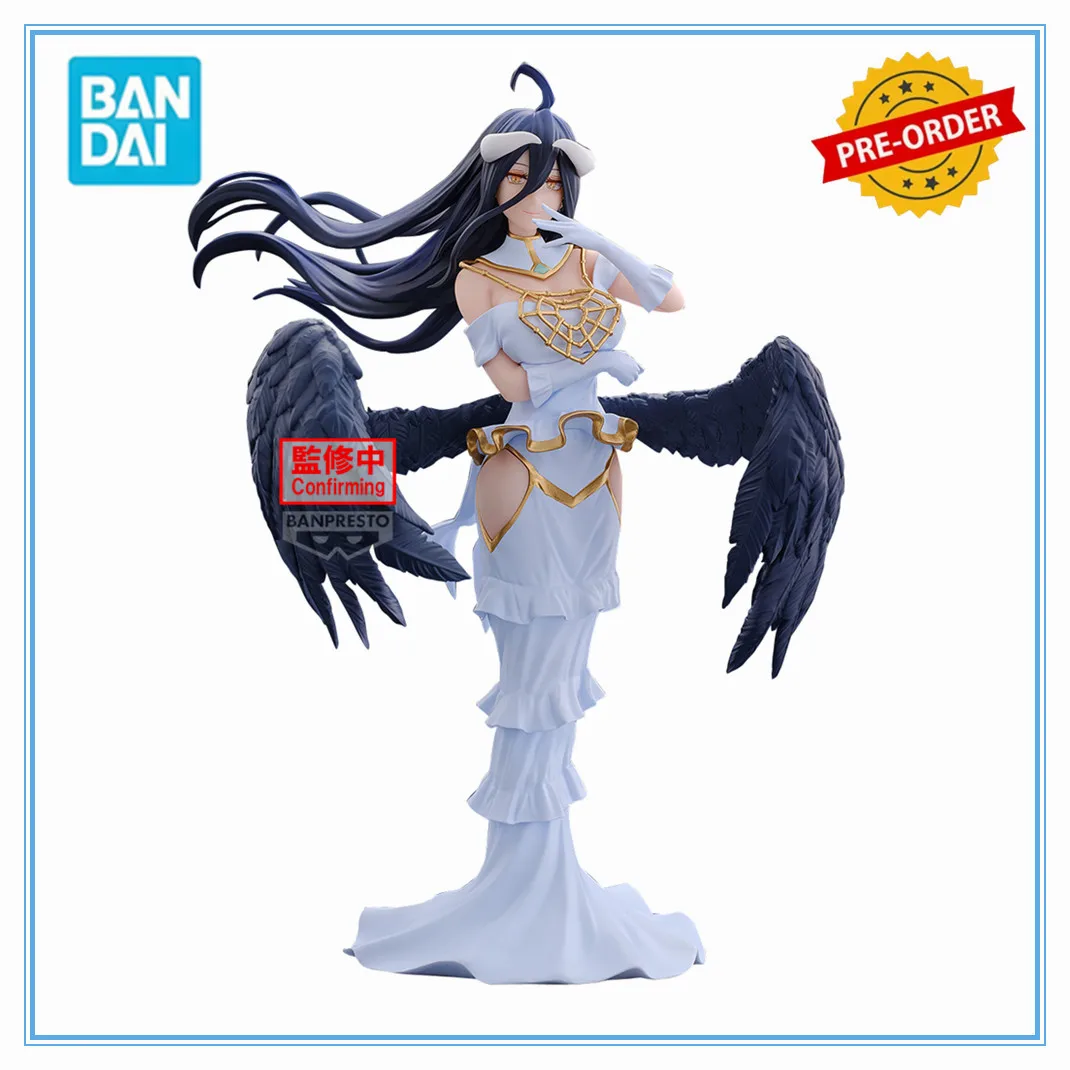 Original BANDAI OVERLORD Albedo FIGURE Anime Action Figure Desktop Collector Figurine Banpresto Modl Toys Doll 20 cm