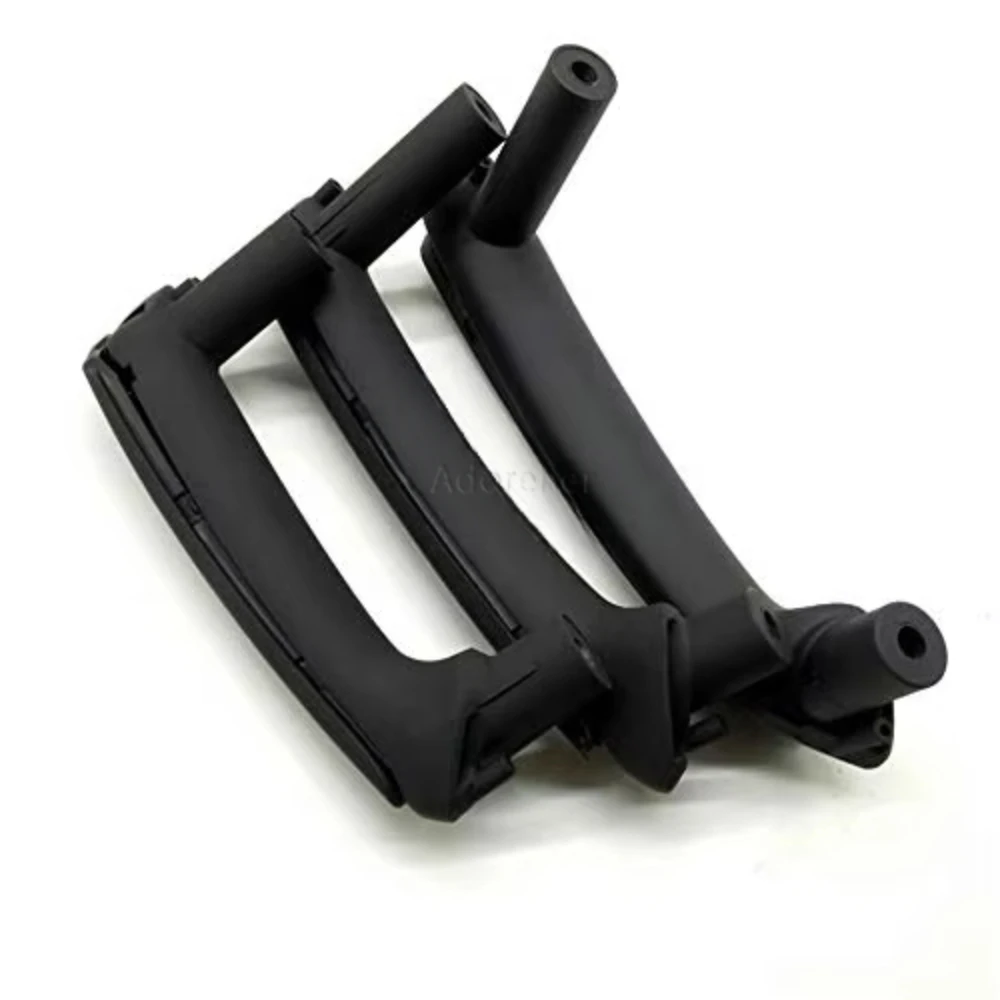 Compatible For Passat B5 3PCS Car Interior Black Front Right Rear Left Rear Right Door Pull Grab Handle Trim Cover Cap