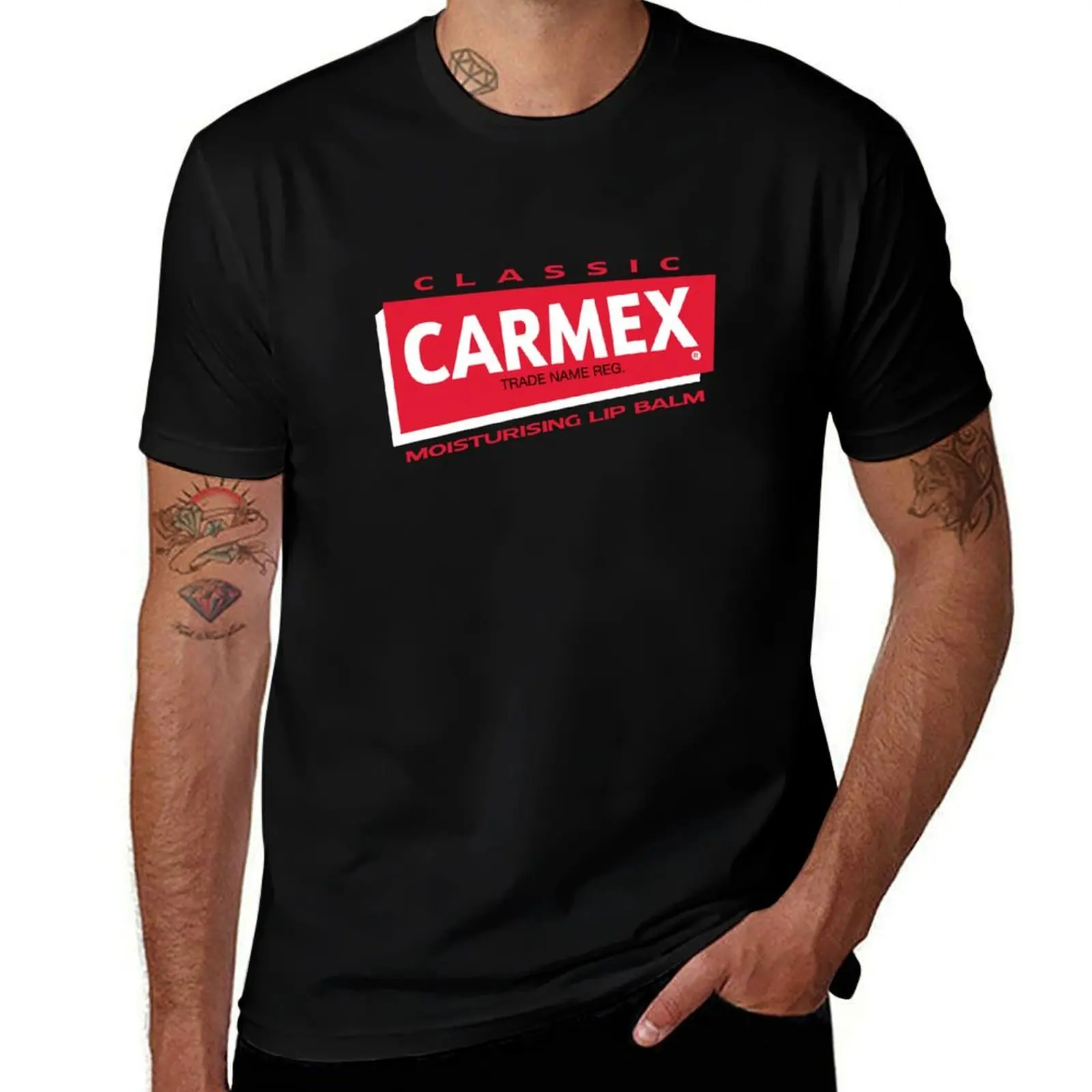 Carmex Classic Logo Trending Lip Balm T-Shirt Daily Casual Short Sleeve Tee Shirt