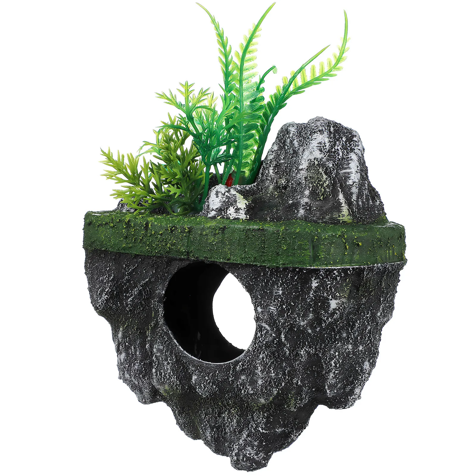 

Floating Aquarium Stone Decoration Realistic Rock Fish Shelter Aquarium Decor Ornament Fish Tank Ornaments