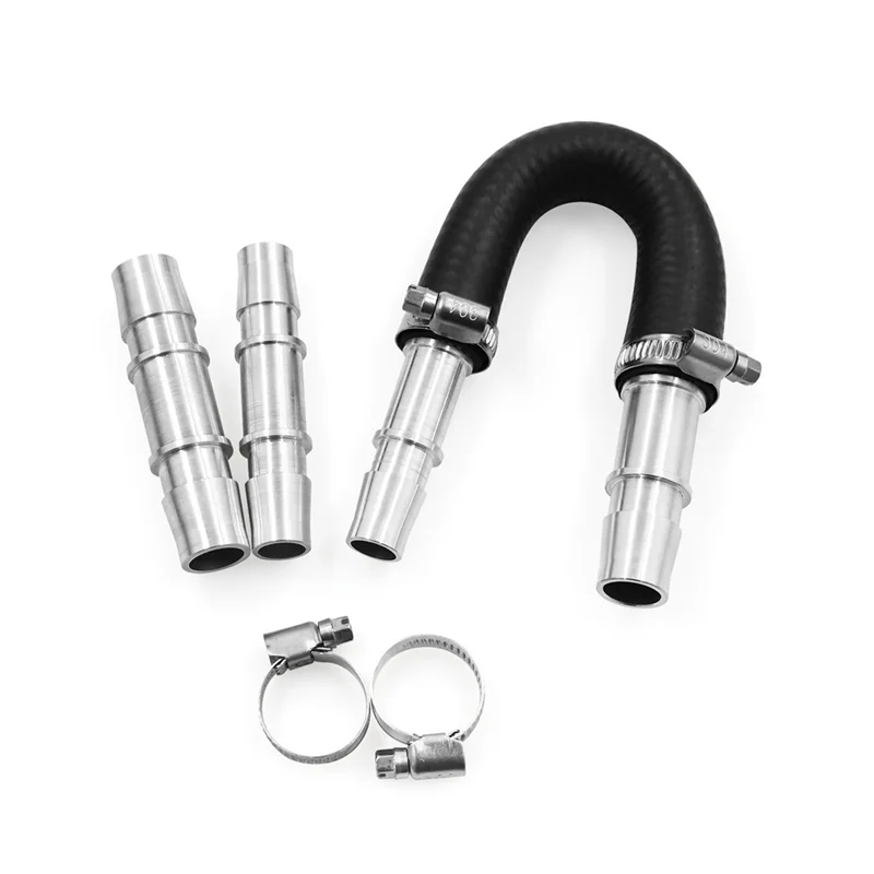 

626-001 Upgraded Aluminum Engine Heater Core Bypass Kit With 5/8In 3/4In Hose For Most Common Heater Hoses