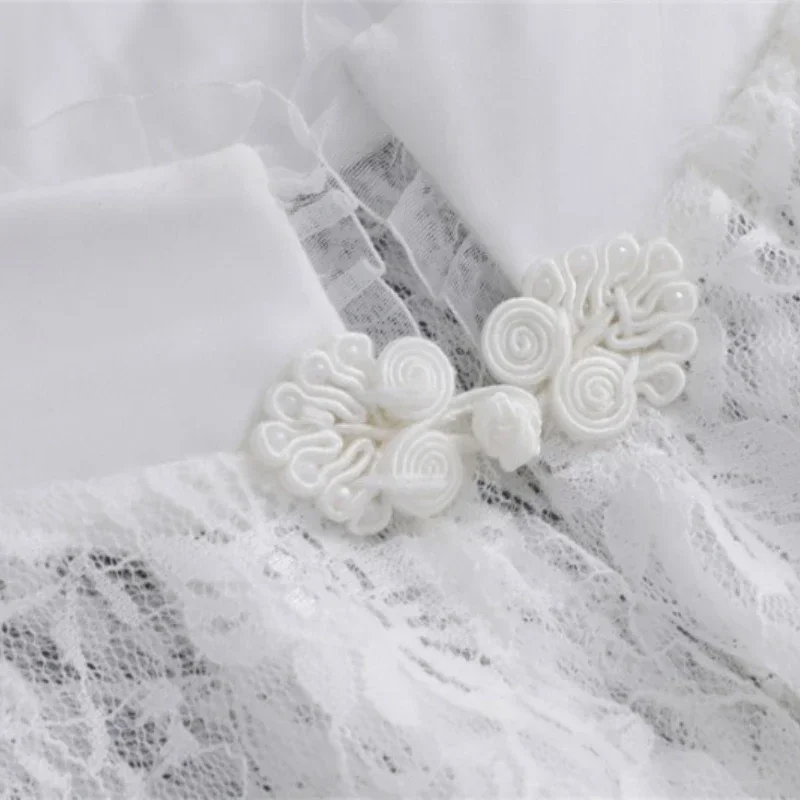 وهمية طوق قميص نسائي الدانتيل الكتف يلتف انفصال الياقات الزخرفية ربيع الخريف بلوزة بلايز شالات فستان طوق كاذبة #5