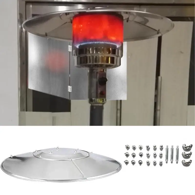 Patio Heater Top Reflector Shield Energy Saving Propane Patio Heater Safe Propane Heater Focusing Reflector