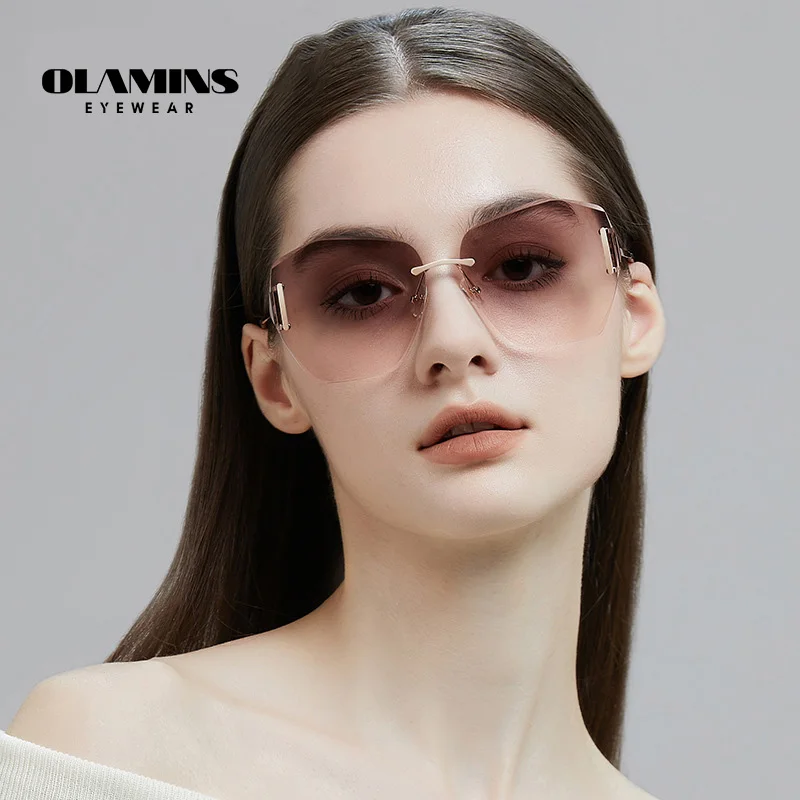 

OLAMINS New HD Nylon Sunglasses Summer Sunscreen Sunglasses Premium Sense Women's Sunglasses UV Protection 7220