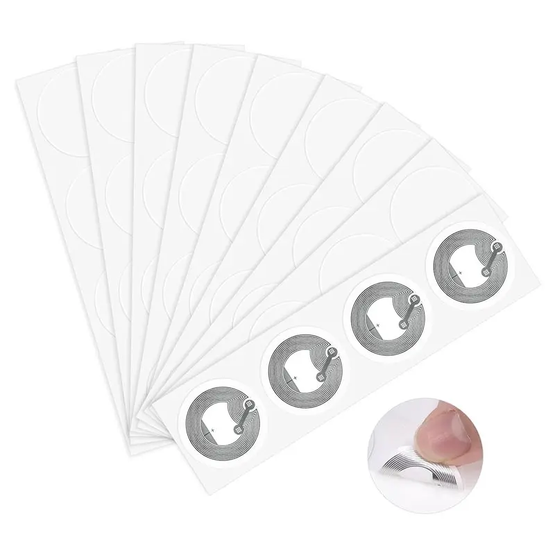 【NOWOŚĆ】Etykiety NFC NTAG213, okrągłe, 50 sztuk, z możliwością ponownego zapisu, 137 bajtów pamięci dla większości urządzeń obsługujących NFC